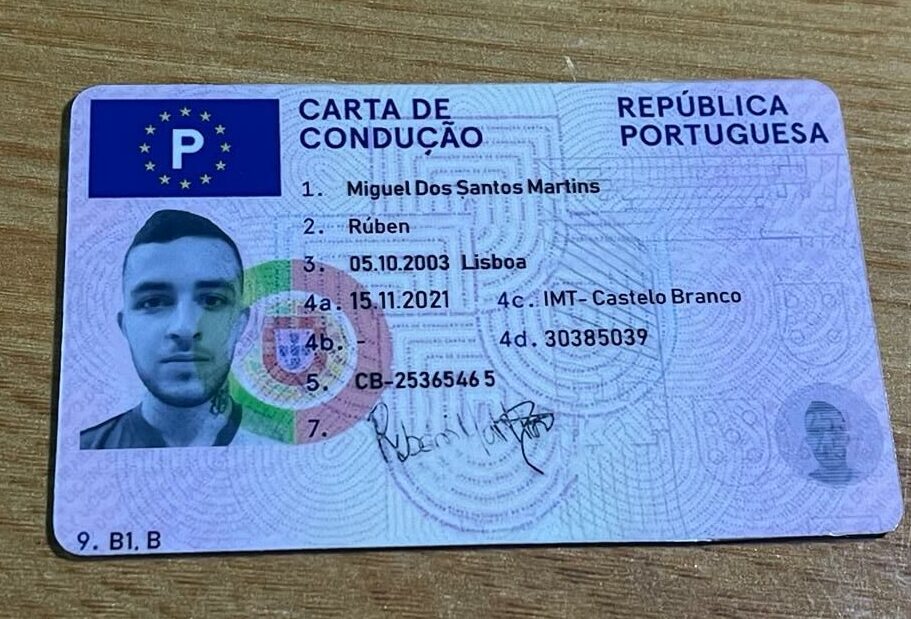 carta de condução preços